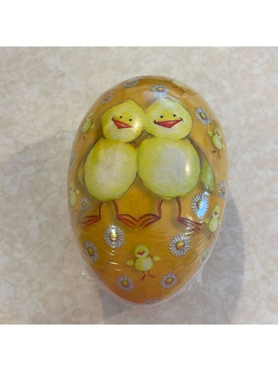 Vintage Other - VINTAGE EASTER EGG (4.5x3") HAPPY CHICK COUPLE  Mint/Sealed Handmade in GERMANY!